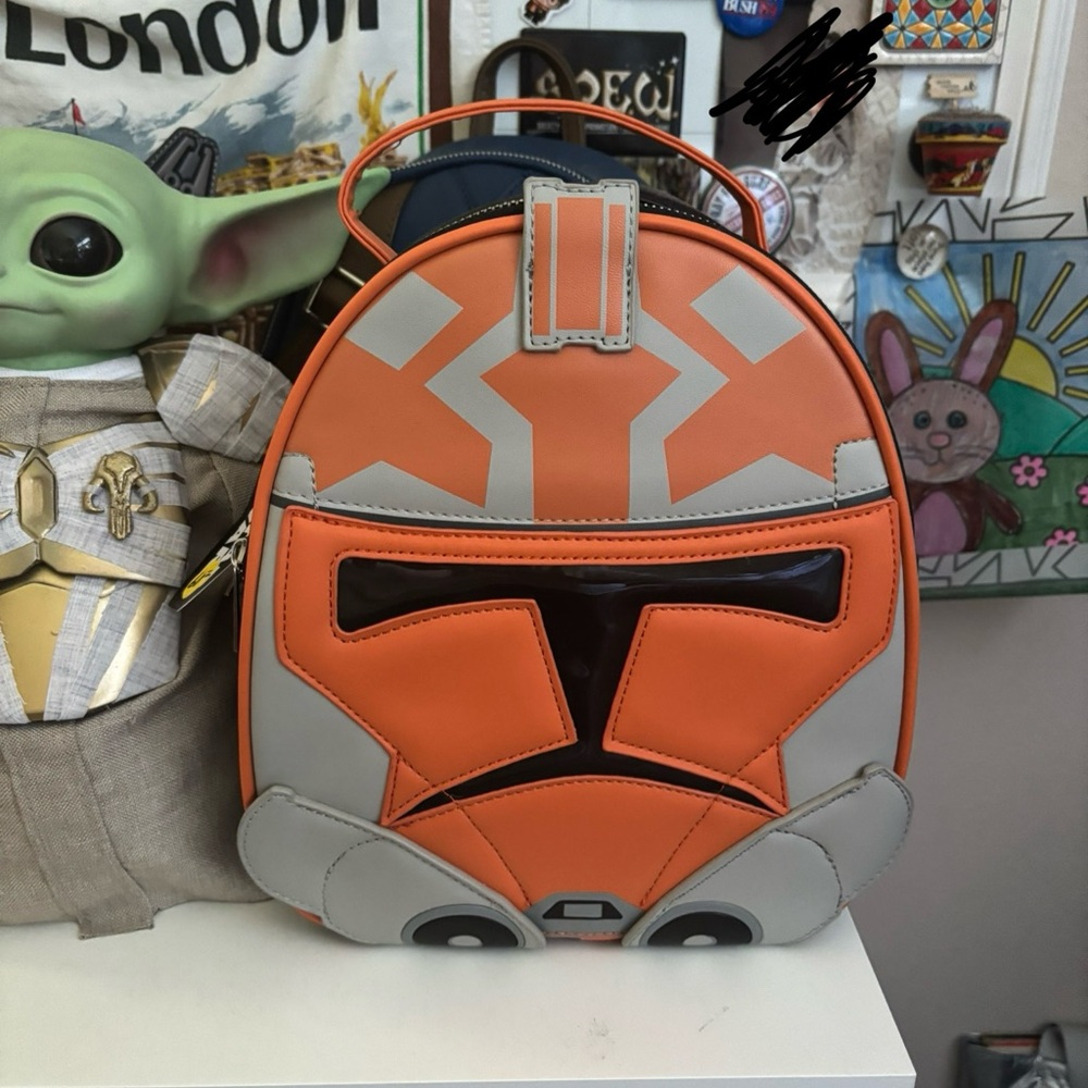 Star Wars Orange and Gray Backpack Durable and Stylish